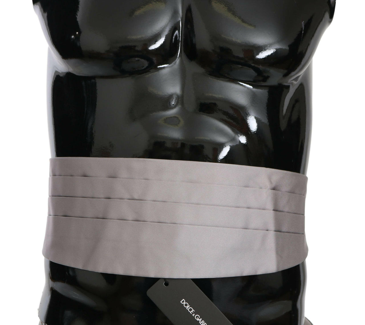 Dolce & Gabbana Gray Men Waist Belt 100% Silk Cummerbund -  Men´s Cummerbund -  Dolce & Gabbana.