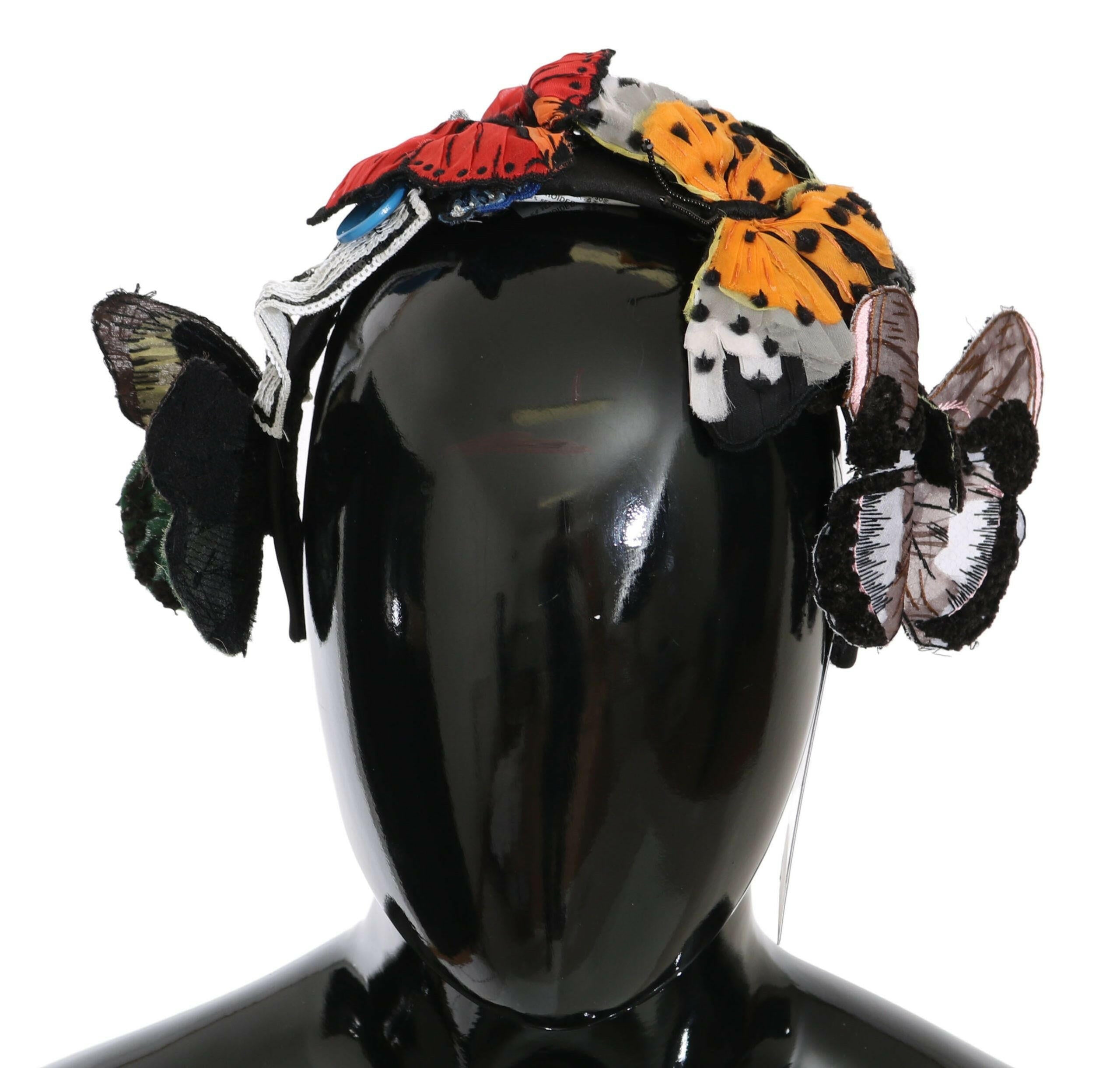 Dolce & Gabbana Tiara Floral Butterfly Sequin Diadem Headband -   -  Dolce & Gabbana.