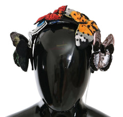 Dolce & Gabbana Tiara Floral Butterfly Sequin Diadem Headband -   -  Dolce & Gabbana.