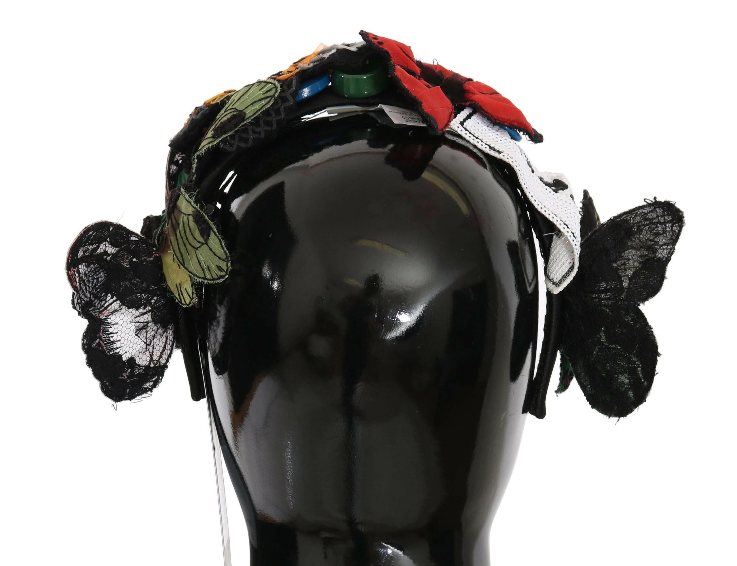 Dolce & Gabbana Tiara Floral Butterfly Sequin Diadem Headband -   -  Dolce & Gabbana.