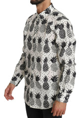 Dolce & Gabbana White Pineapple Cotton Top Shirt -   -  Dolce & Gabbana.