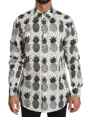 Dolce & Gabbana White Pineapple Cotton Top Shirt -   -  Dolce & Gabbana.