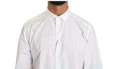 Dolce & Gabbana White Cotton Long Sleeve Top Shirt -   -  Dolce & Gabbana.