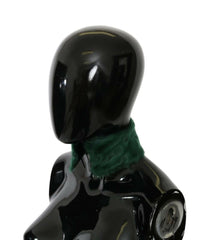 Dolce & Gabbana Green Fur Neck Collar Wrap Lambskin Scarf -   -  Dolce & Gabbana.