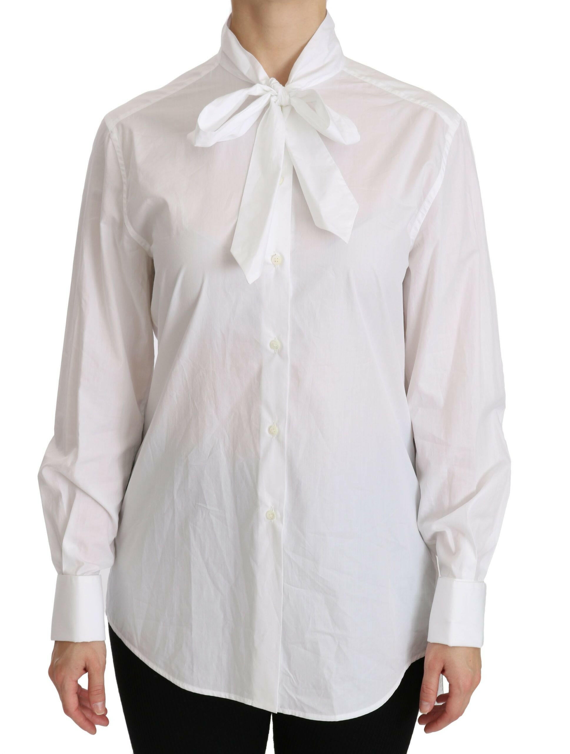 Dolce & Gabbana White Turtle Neck Long Sleeve Polo Shirt -   -  Dolce & Gabbana.