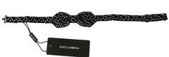 Dolce & Gabbana Black Polka Dots Mens Necktie Papillon 100% Silk Bow Tie -  Neckties, Men -  Dolce & Gabbana.