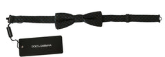 Dolce & Gabbana Gray Patterned Mens Necktie Papillon 100% Silk Bow Tie -  Neckties, Men -  Dolce & Gabbana.