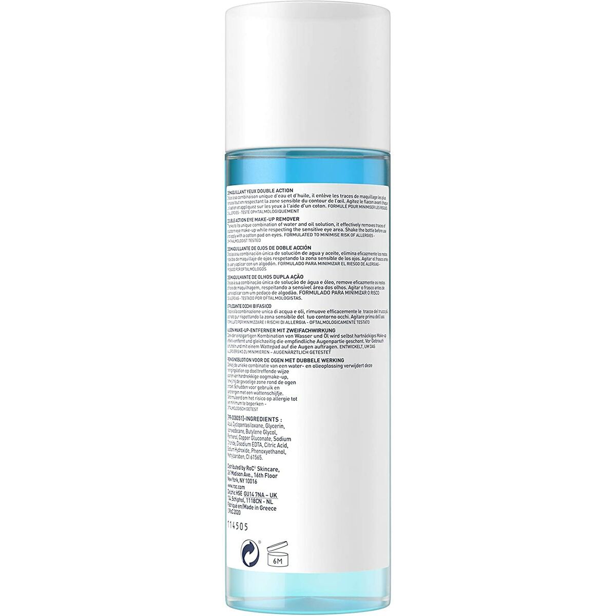 Eye Make Up Remover Roc Desmaquillante De Ojos Double action 125 ml -  Beauty, Skin care -  Roc.