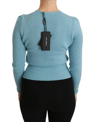 Dolce & Gabbana Blue Wool Queen Heart Pullover Sweater -   -  Dolce & Gabbana.