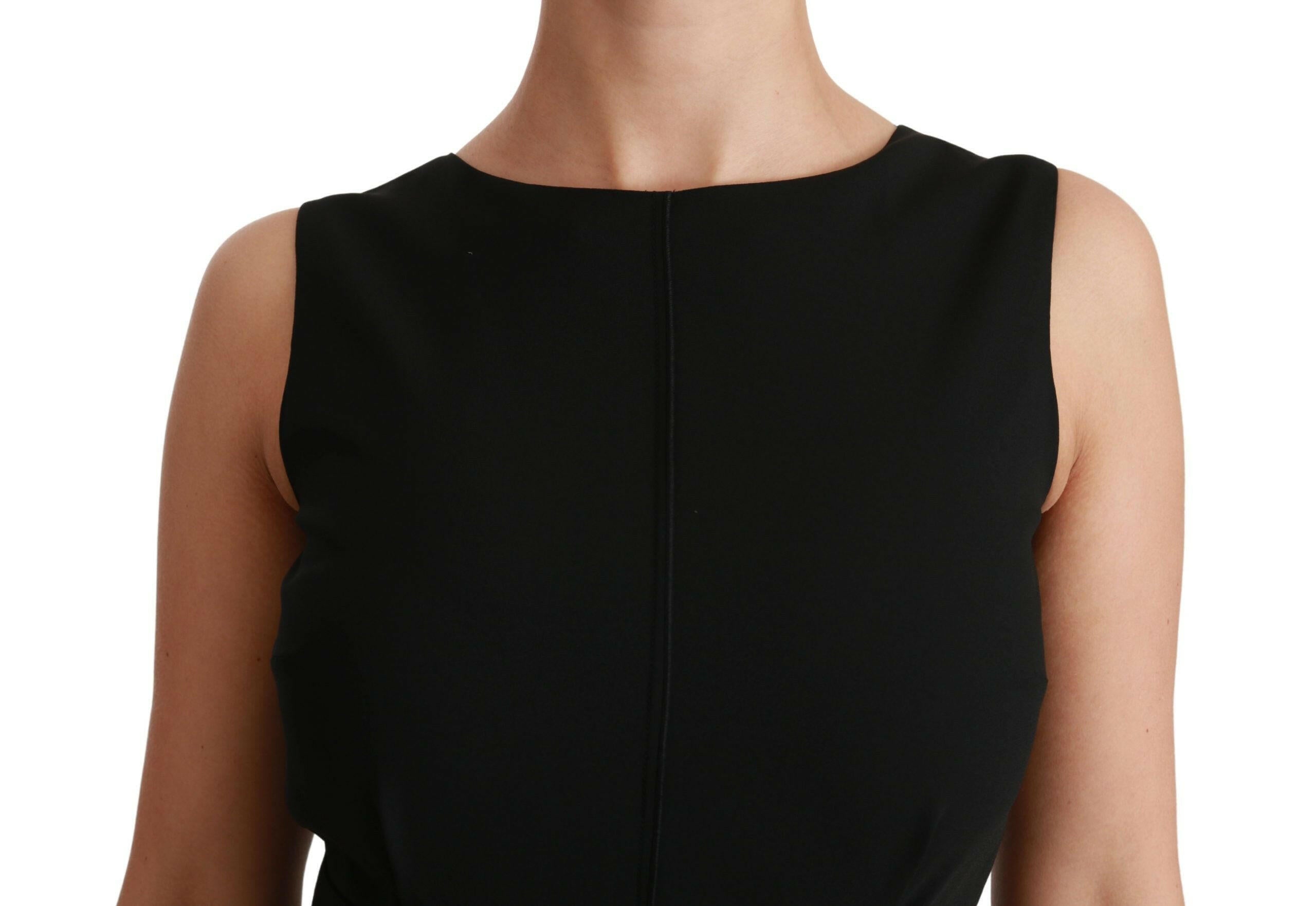 Dolce & Gabbana Black Sheath Stretch Formal Dress -   -  Dolce & Gabbana.