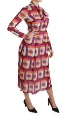 Dolce & Gabbana Purple Silk Bellezza A-Line Gown Dress -   -  Dolce & Gabbana.