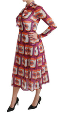 Dolce & Gabbana Purple Silk Bellezza A-Line Gown Dress -   -  Dolce & Gabbana.