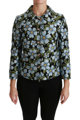 Dolce & Gabbana Multicolor Floral Blazer Coat Polyester Jacket -   -  Dolce & Gabbana.