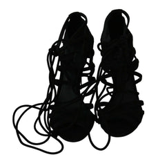 Dolce & Gabbana Black Suede Strap Stilettos Shoes Sandals -   -  Dolce & Gabbana.