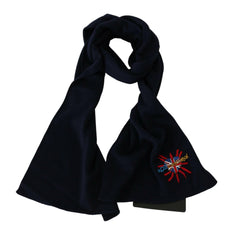 Dolce & Gabbana Blue #DGLovesLondon Wrap Shawl Wool Scarf -   -  Dolce & Gabbana.