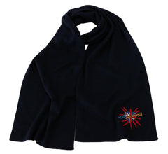 Dolce & Gabbana Blue #DGLovesLondon Wrap Shawl Wool Scarf -   -  Dolce & Gabbana.