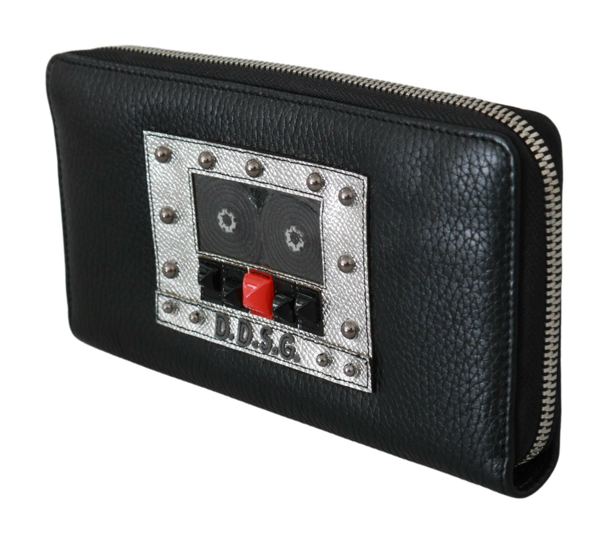 Dolce & Gabbana Black Mens Zipper Continental Purse 100% Leather Wallet -   -  Dolce & Gabbana.