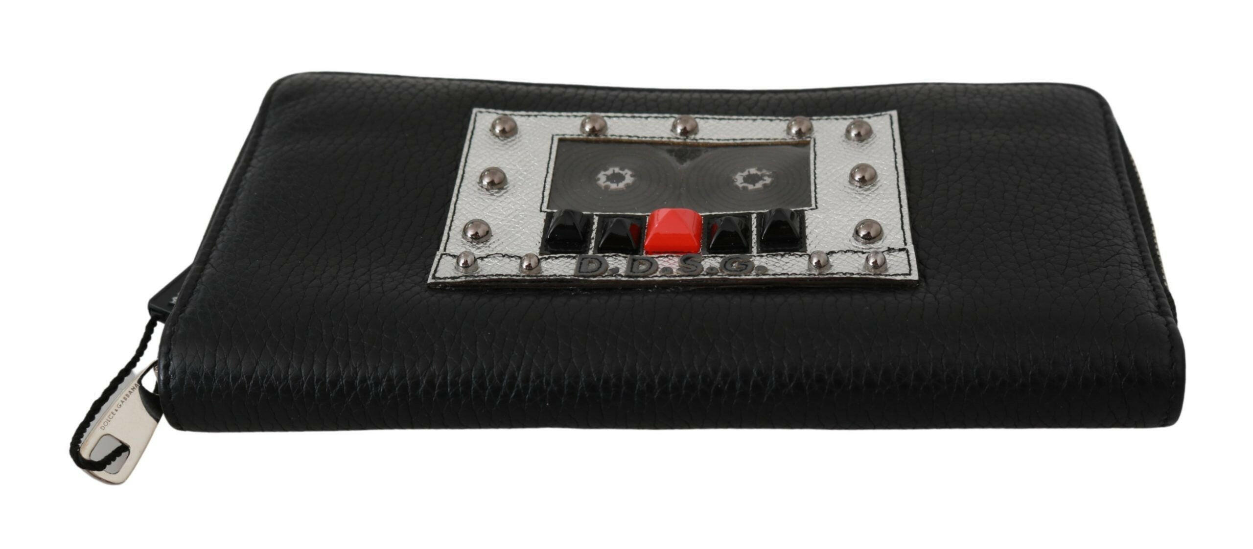 Dolce & Gabbana Black Mens Zipper Continental Purse 100% Leather Wallet -   -  Dolce & Gabbana.