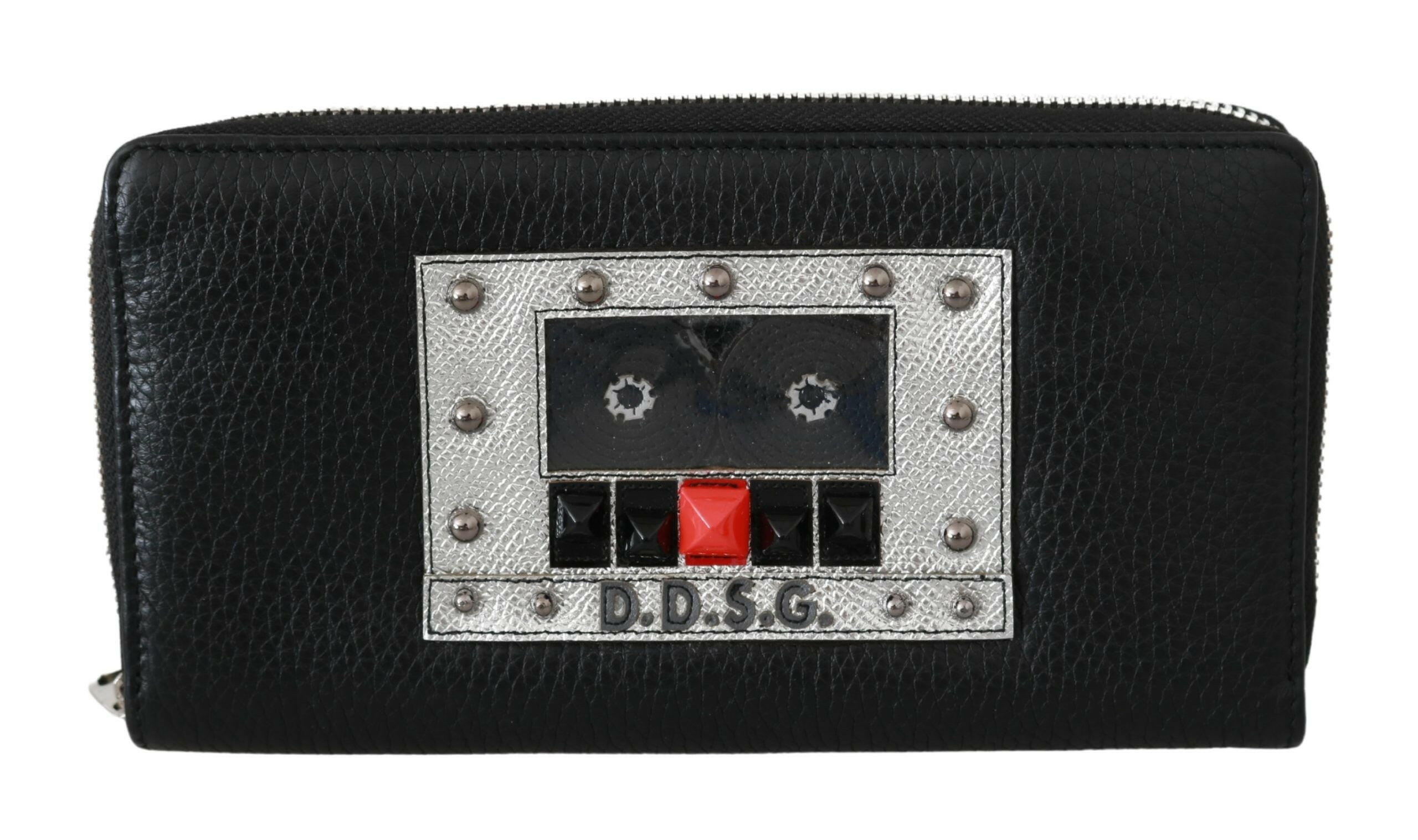 Dolce & Gabbana Black Mens Zipper Continental Purse 100% Leather Wallet -   -  Dolce & Gabbana.