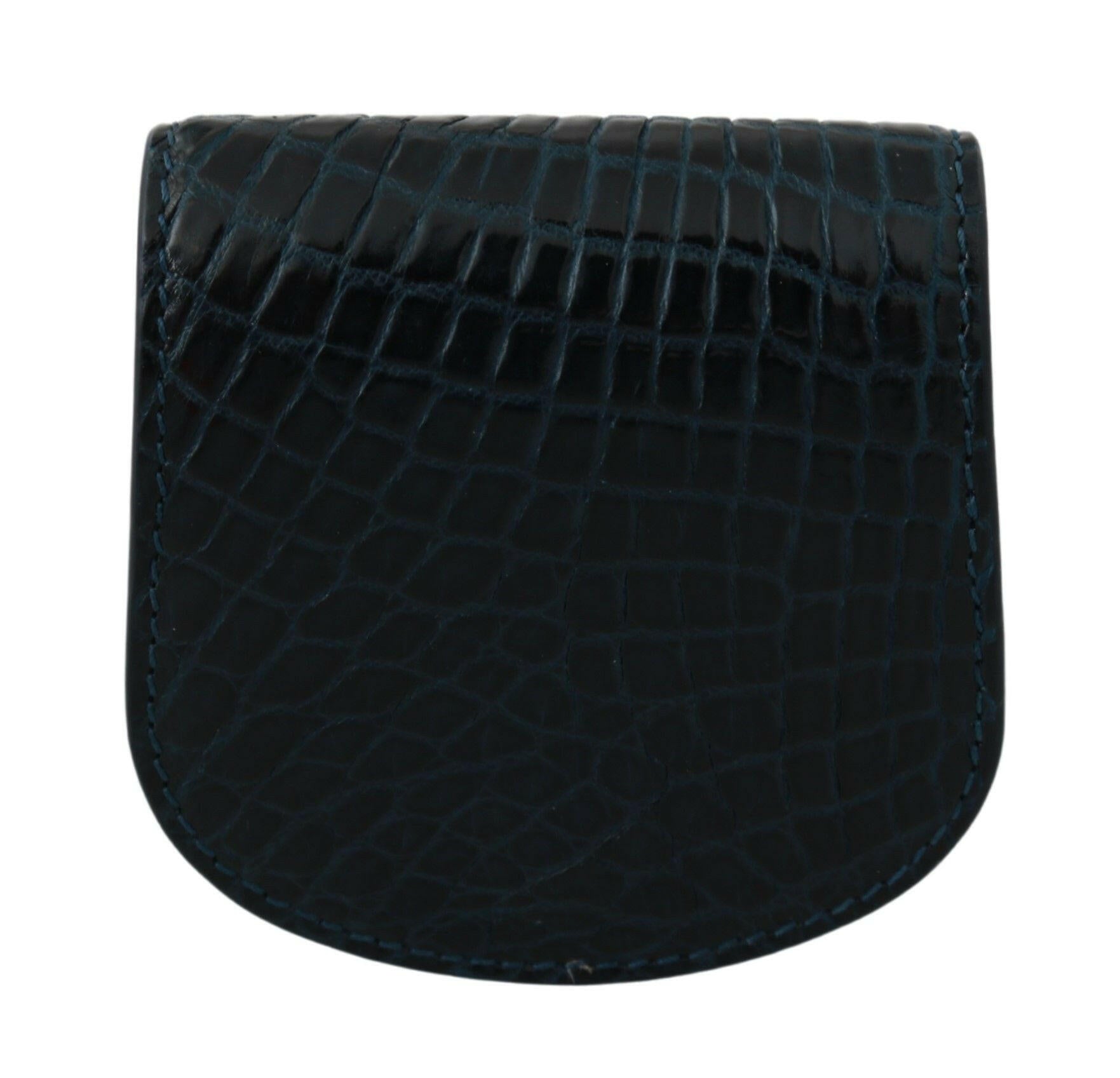 Dolce & Gabbana Blue Exotic Skins Condom Case Holder Pocket -  Leather Accessory for Men -  Dolce & Gabbana.