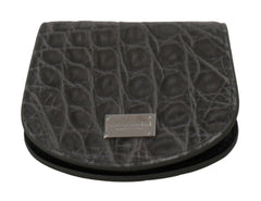 Dolce & Gabbana Gray Exotic Skin Condom Case Holder Pocket Wallet -  Leather Accessory for Men -  Dolce & Gabbana.