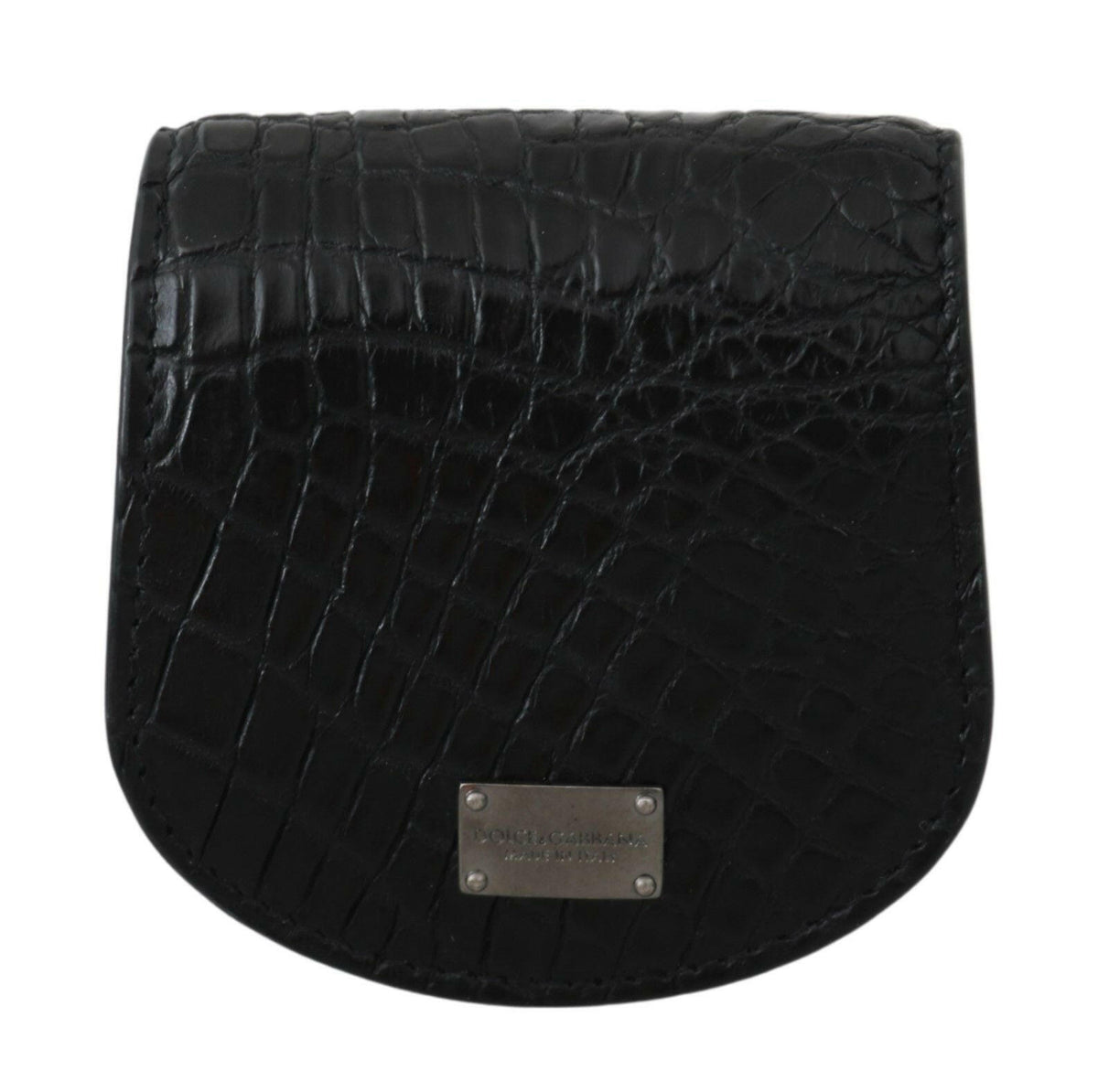 Dolce & Gabbana Black Exotic Skin Pocket Condom Case Holder -  Leather Accessory for Men -  Dolce & Gabbana.