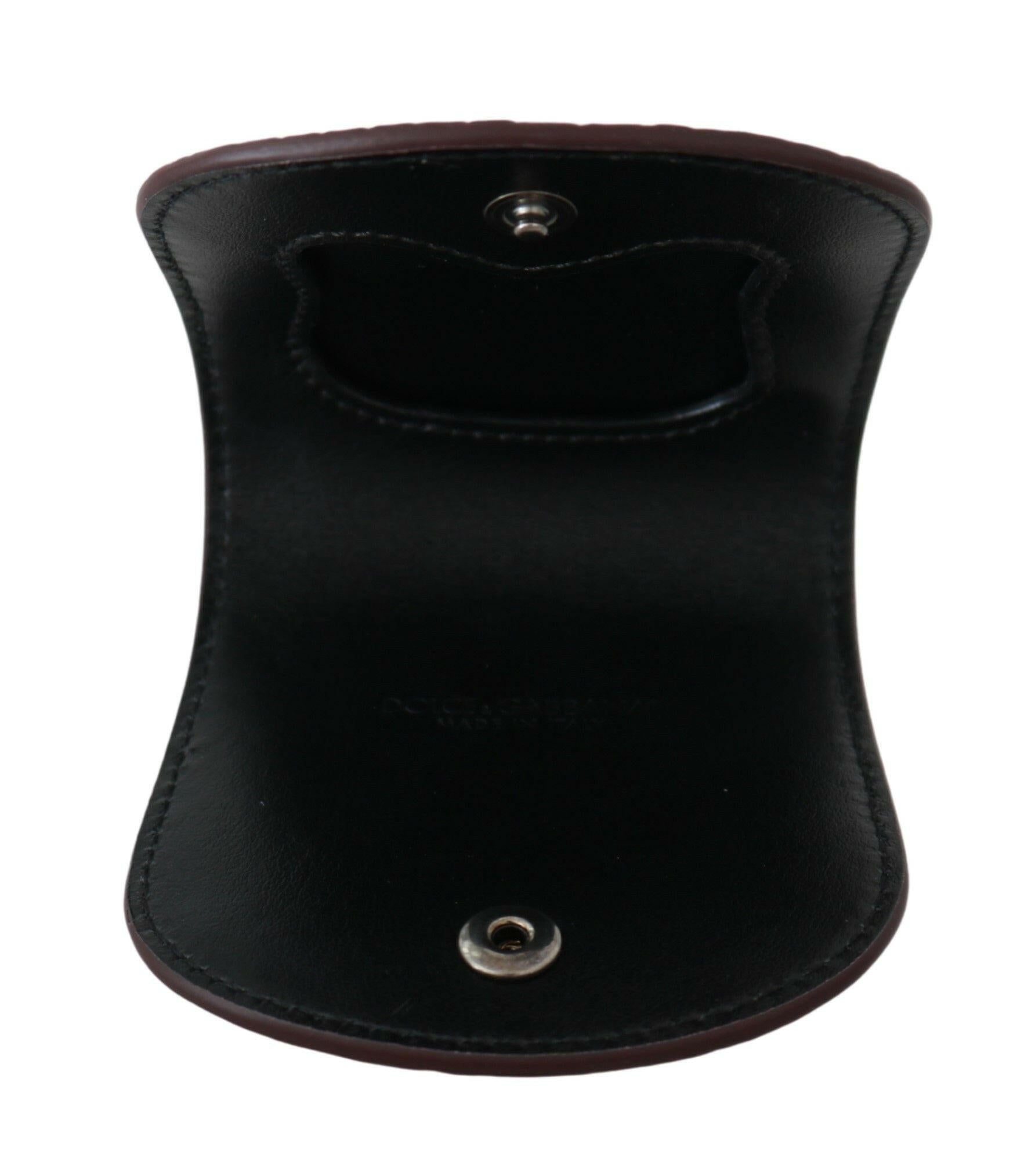 Dolce & Gabbana Brown Exotic Skin Pocket Condom Case Holder -  Leather Accessory for Men -  Dolce & Gabbana.