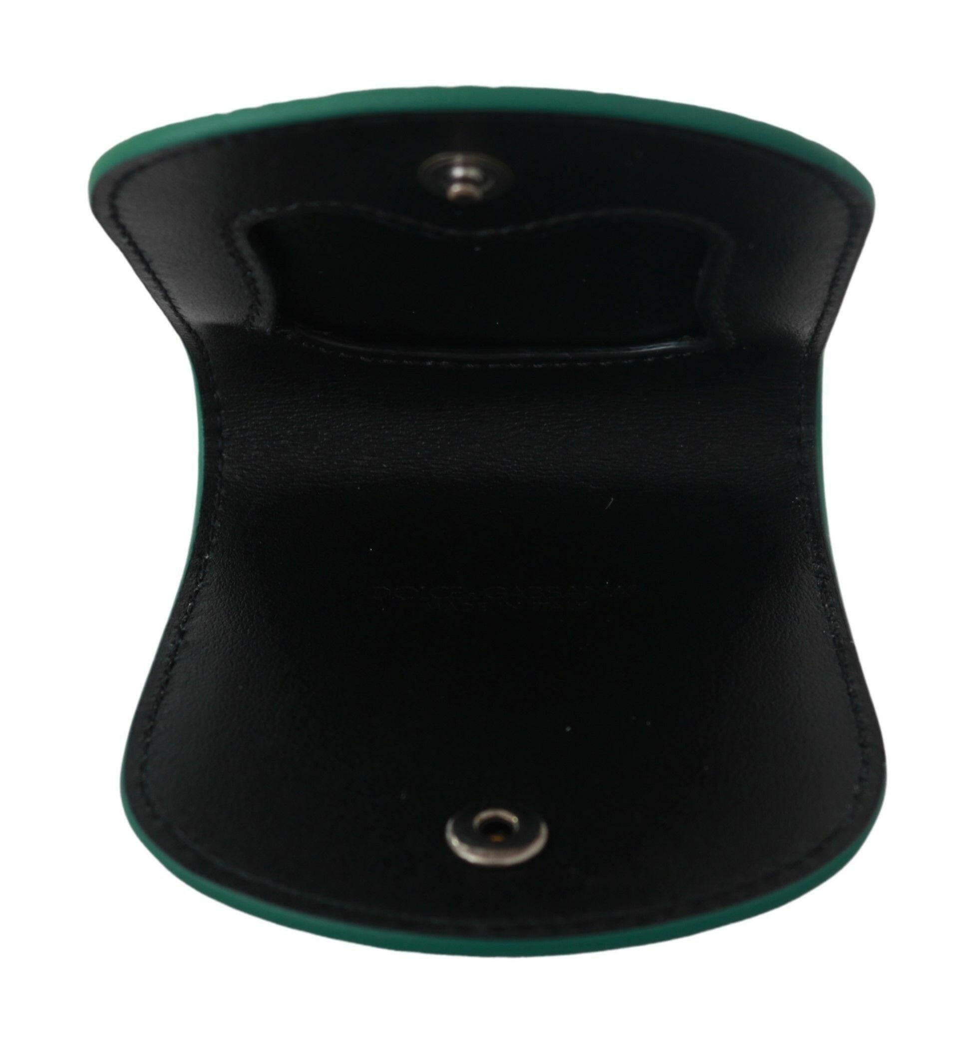 Dolce & Gabbana Green Exotic Skins Condom Case Holder Wallet -  Leather Accessory for Men -  Dolce & Gabbana.