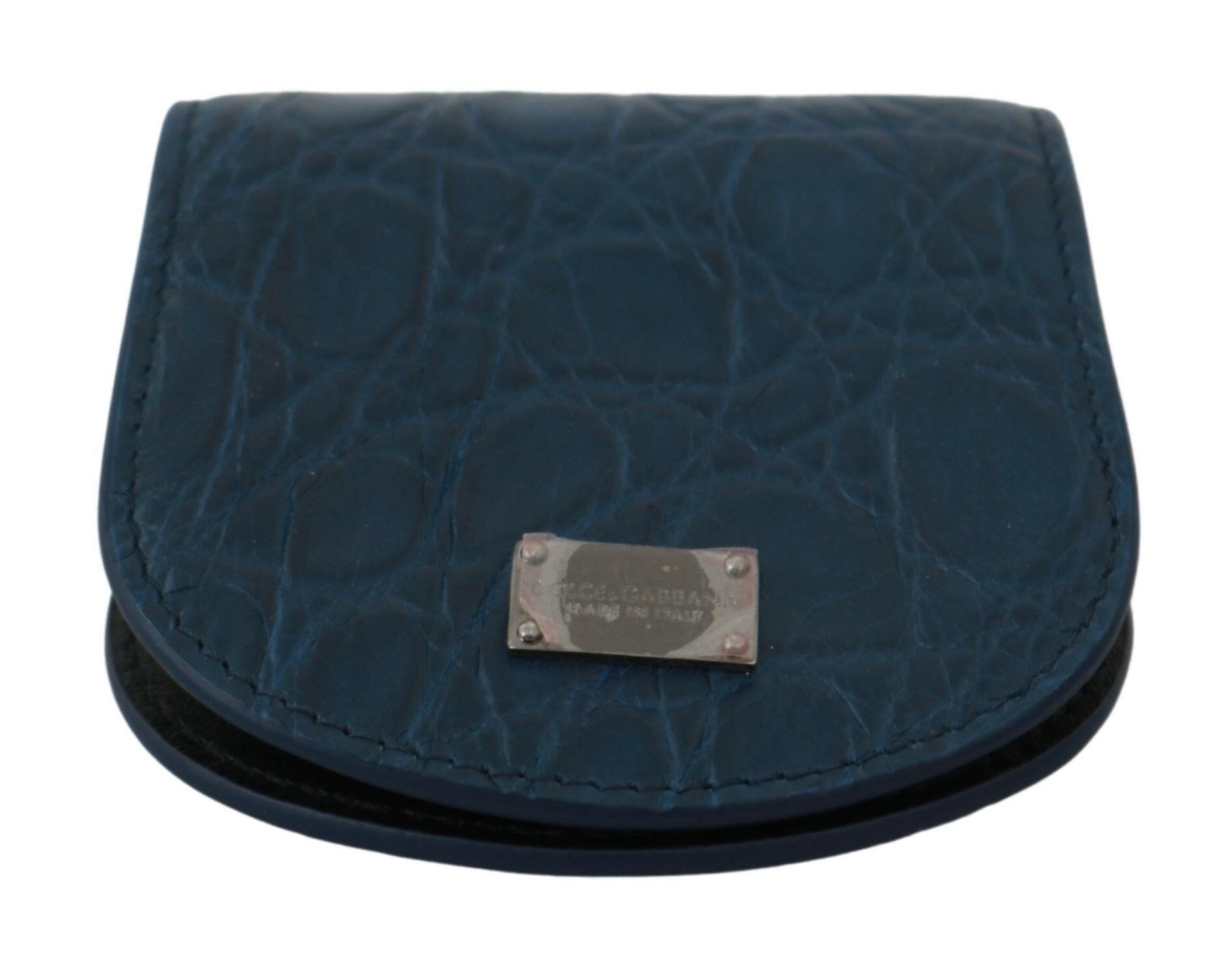 Dolce & Gabbana Blue Leather Holder Pocket Condom Case -   -  Dolce & Gabbana.