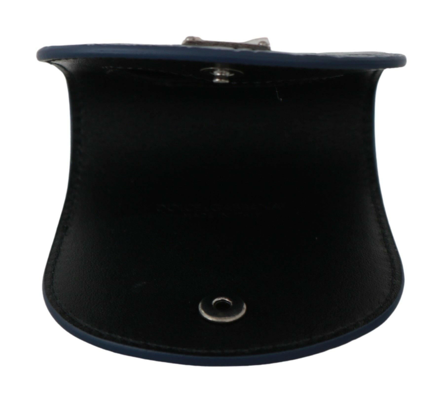 Dolce & Gabbana Blue Leather Holder Pocket Condom Case -   -  Dolce & Gabbana.