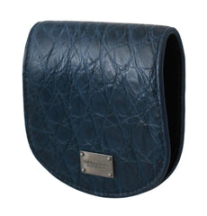 Dolce & Gabbana Blue Holder Pocket Wallet Blue Exotic Skin Condom Case -   -  Dolce & Gabbana.