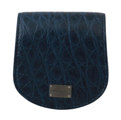 Dolce & Gabbana Blue Holder Pocket Wallet Blue Exotic Skin Condom Case -   -  Dolce & Gabbana.