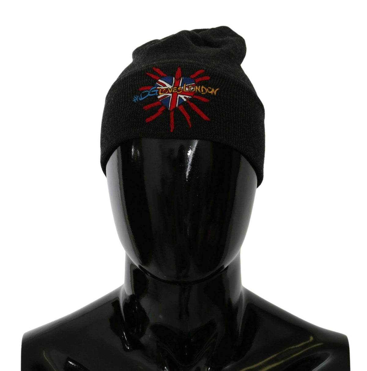 Dolce & Gabbana Gray #DGLovesLondon Beanie Cap -   -  Dolce & Gabbana.