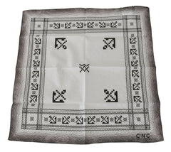 Costume National White Printed Bandana Cotton Scarf -   -  Costume National.
