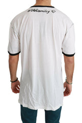 Dolce & Gabbana White Men Print #dgfamily Cotton T-shirt -   -  Dolce & Gabbana.