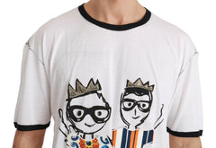 Dolce & Gabbana White Men Print #dgfamily Cotton T-shirt -   -  Dolce & Gabbana.