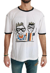 Dolce & Gabbana White Men Print #dgfamily Cotton T-shirt -   -  Dolce & Gabbana.