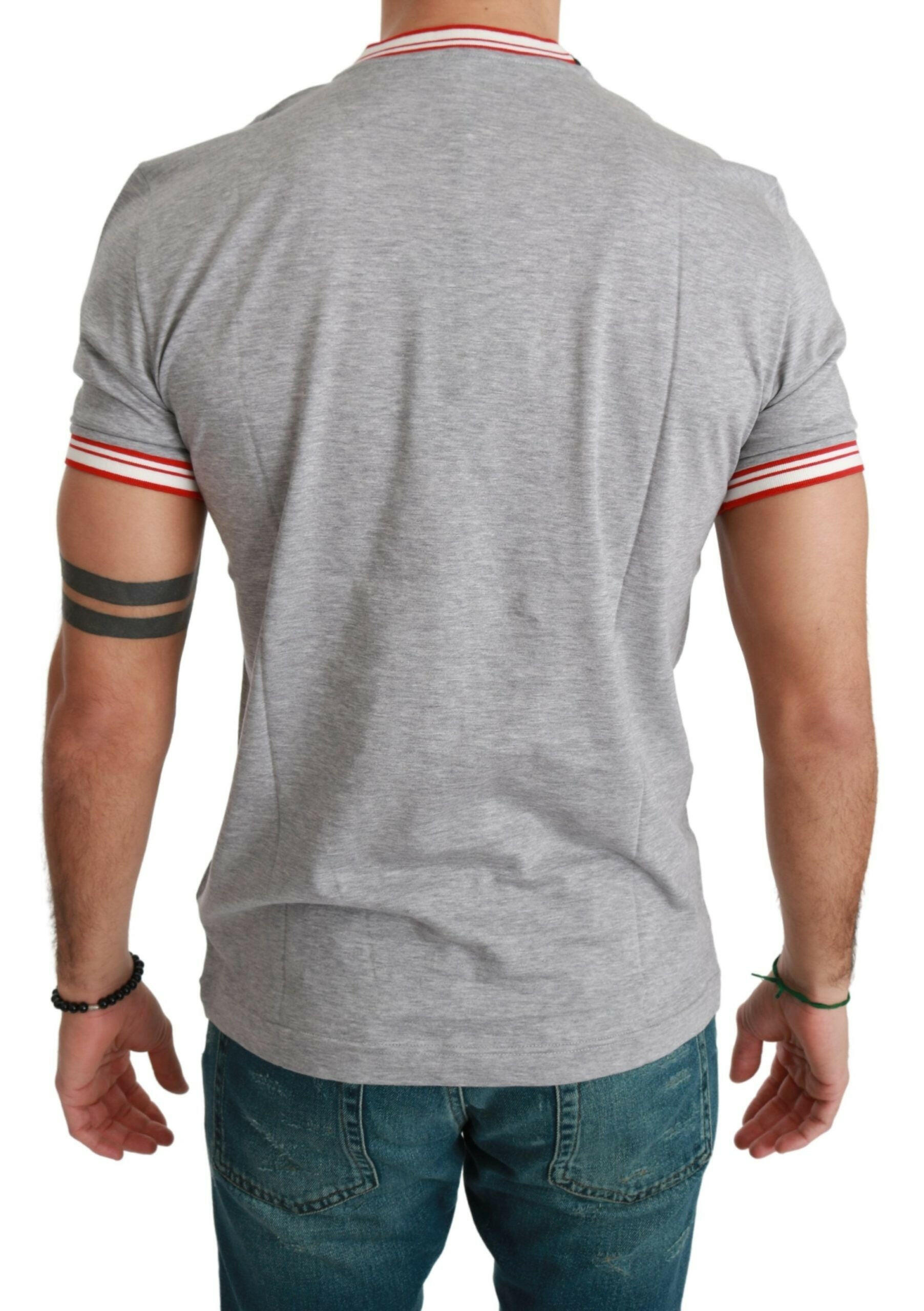 Dolce & Gabbana Gray Cotton Top 2019 Year of the Pig T-shirt -   -  Dolce & Gabbana.