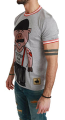 Dolce & Gabbana Gray Cotton Top 2019 Year of the Pig T-shirt -   -  Dolce & Gabbana.