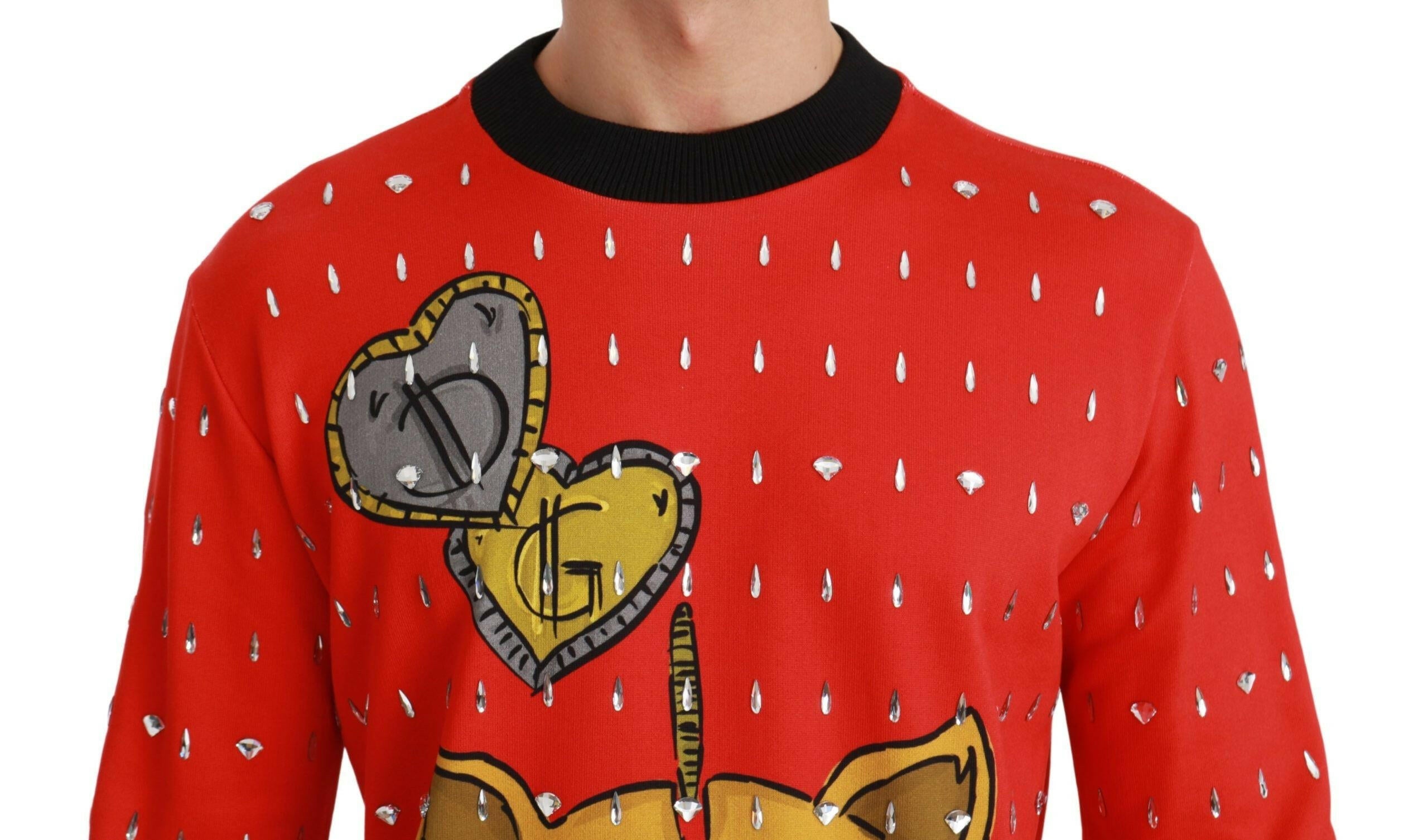 Dolce & Gabbana Red Crystal Pig of the Year Sweater -   -  Dolce & Gabbana.
