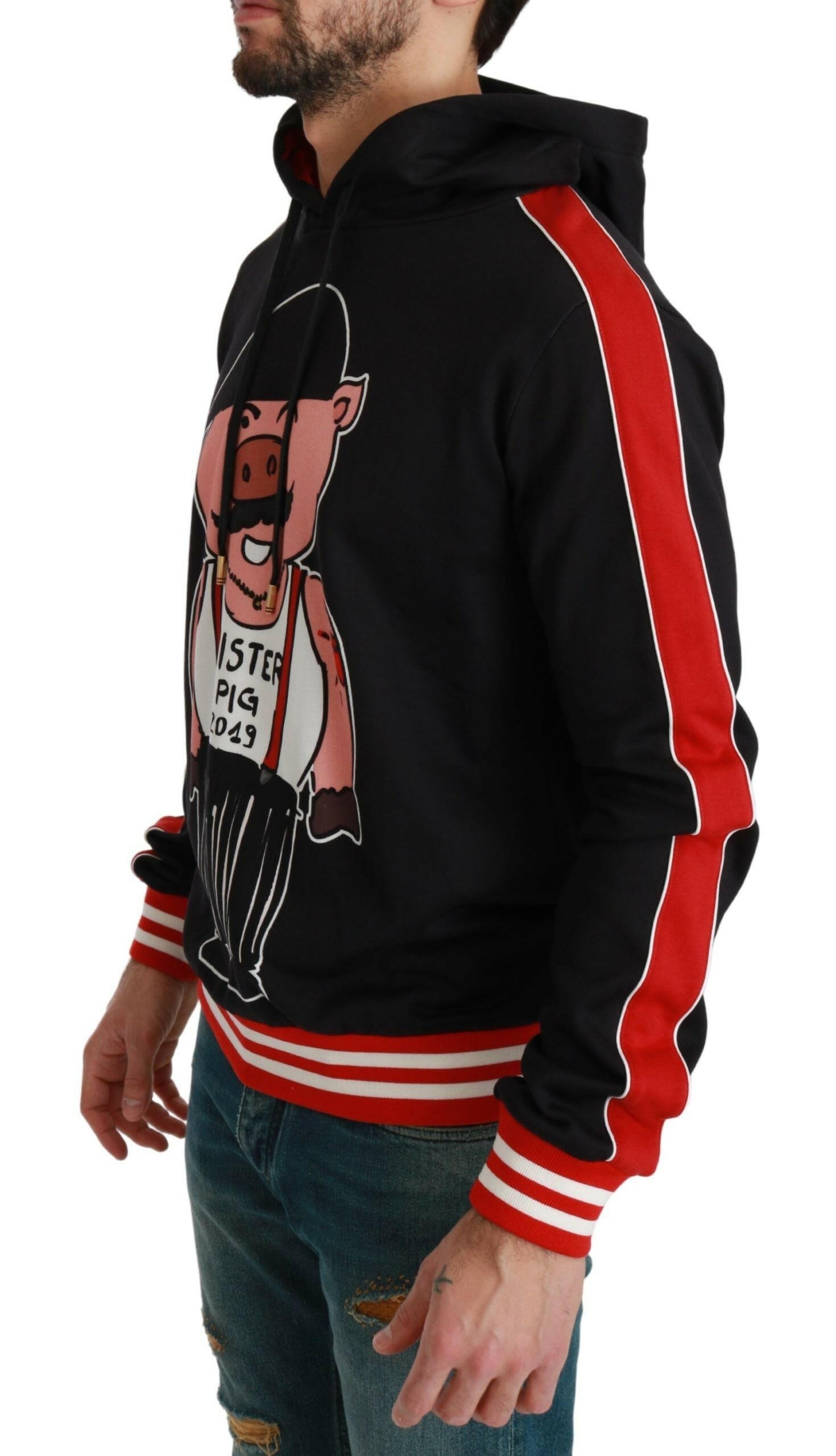 Dolce & Gabbana Black Pig of the Year Hooded Sweater -   -  Dolce & Gabbana.