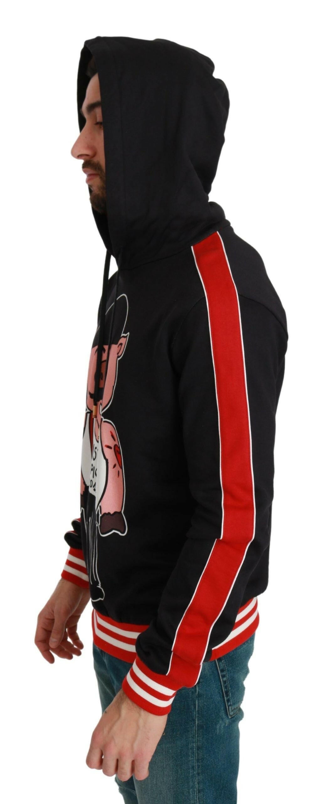 Dolce & Gabbana Black Pig of the Year Hooded Sweater -   -  Dolce & Gabbana.