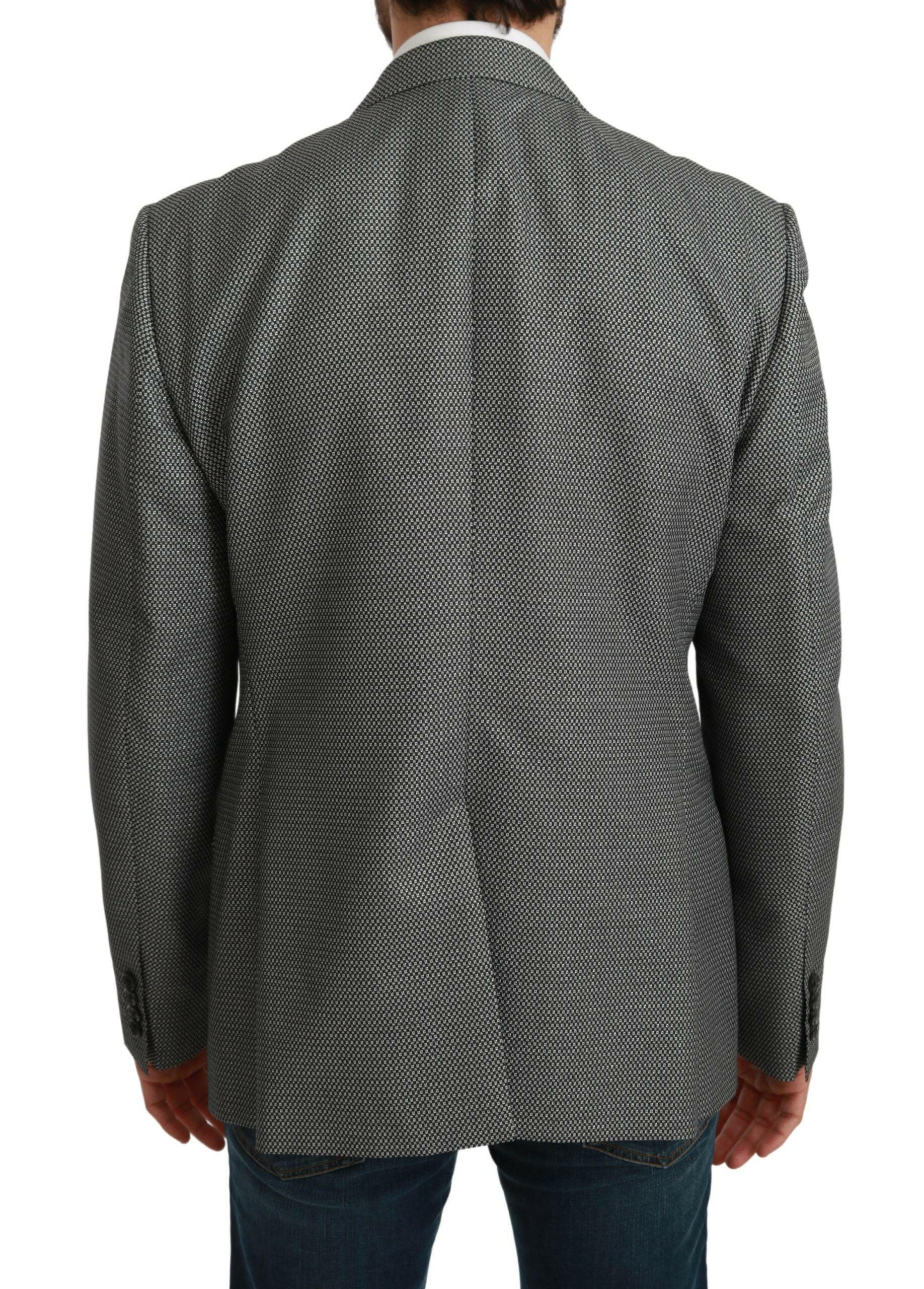 Dolce & Gabbana Gray Slim Fit Formal MARTINI Blazer -   -  Dolce & Gabbana.