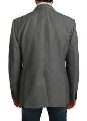 Dolce & Gabbana Gray Slim Fit Formal MARTINI Blazer -   -  Dolce & Gabbana.
