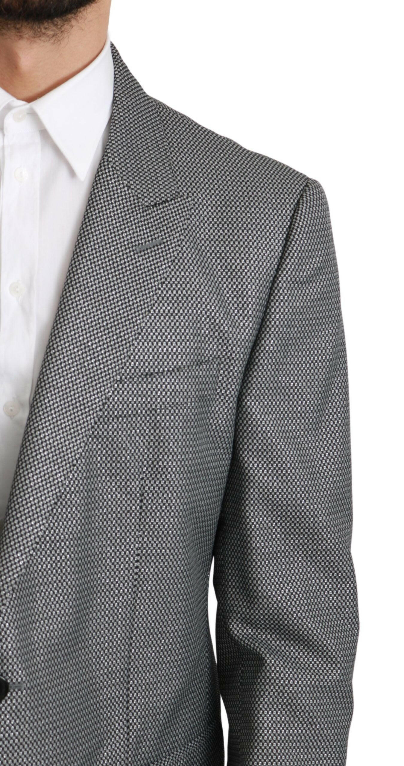 Dolce & Gabbana Gray Slim Fit Formal MARTINI Blazer -   -  Dolce & Gabbana.