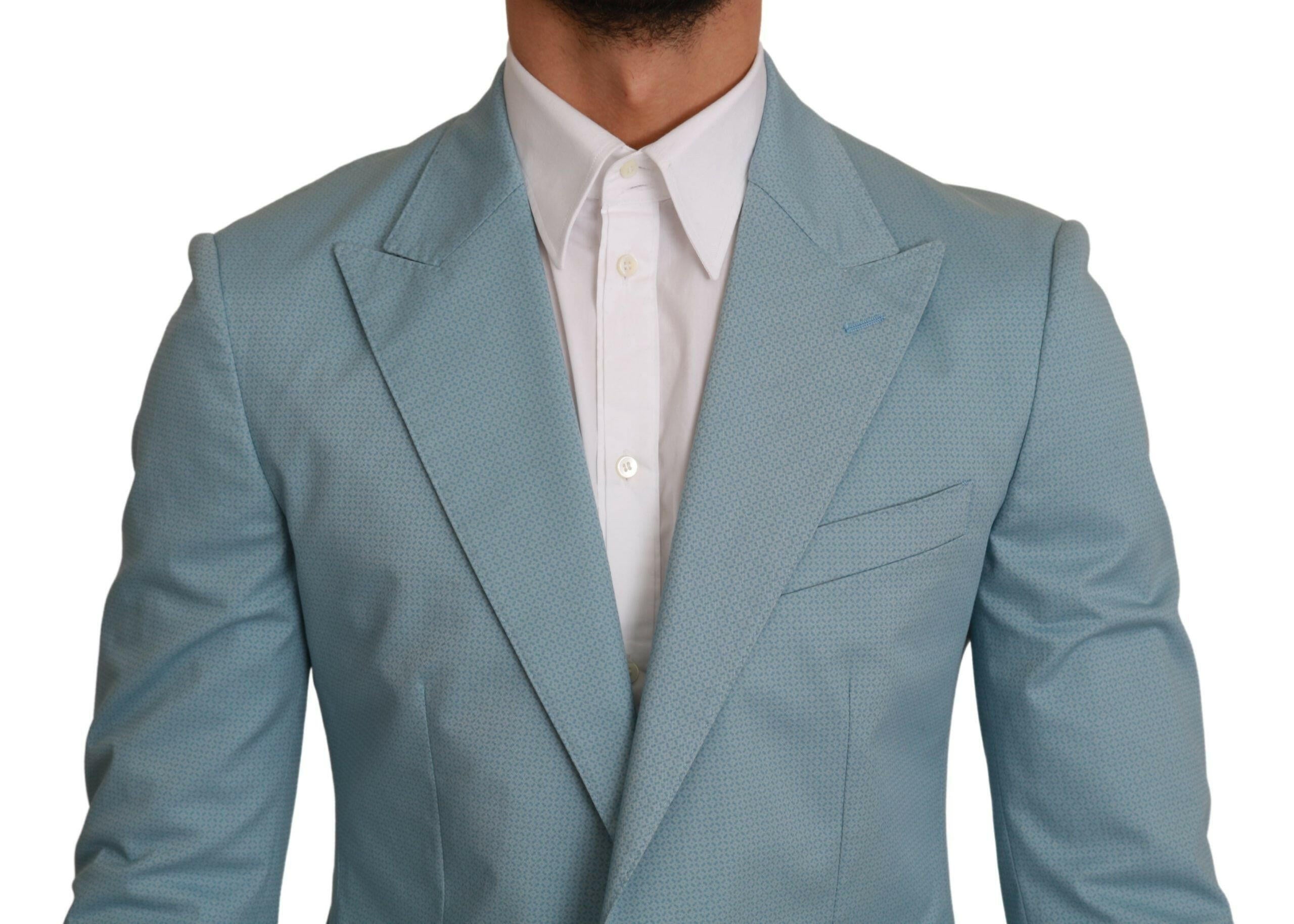 Dolce & Gabbana Blue Slim Fit Coat Jacket MARTINI Blazer -   -  Dolce & Gabbana.