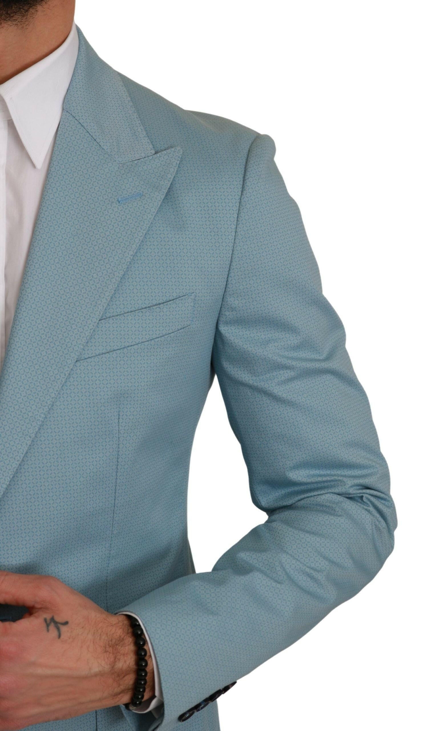 Dolce & Gabbana Blue Slim Fit Coat Jacket MARTINI Blazer -   -  Dolce & Gabbana.