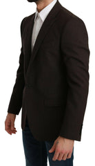 Dolce & Gabbana Brown Slim Fit Coat Jacket MARTINI Blazer -   -  Dolce & Gabbana.