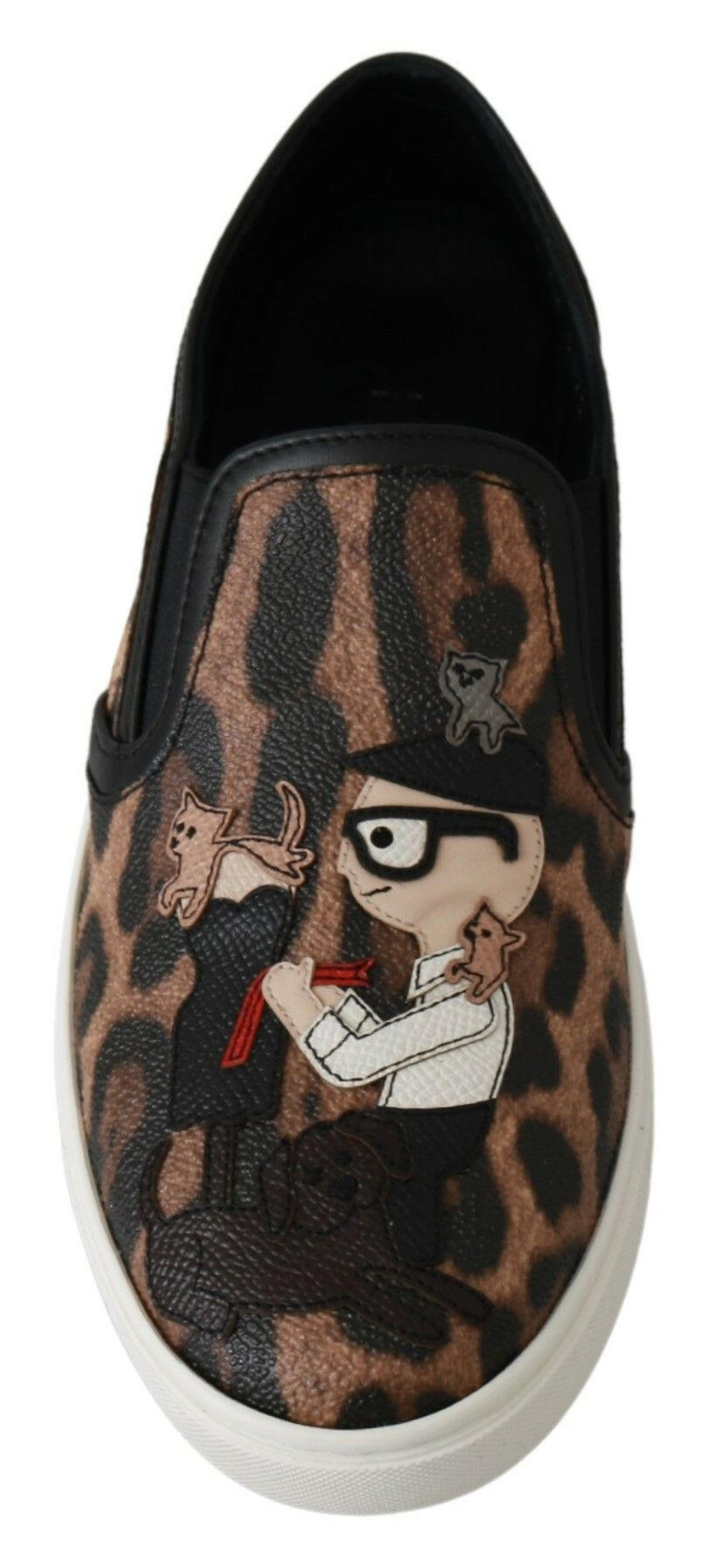 Dolce & Gabbana Leather Leopard #dgfamily Loafers Shoes -   -  Dolce & Gabbana.