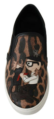 Dolce & Gabbana Leather Leopard #dgfamily Loafers Shoes -   -  Dolce & Gabbana.